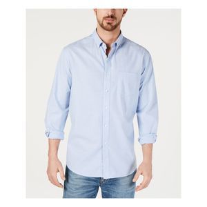 CLUBROOM Mens Blue Collared Shirt XXL